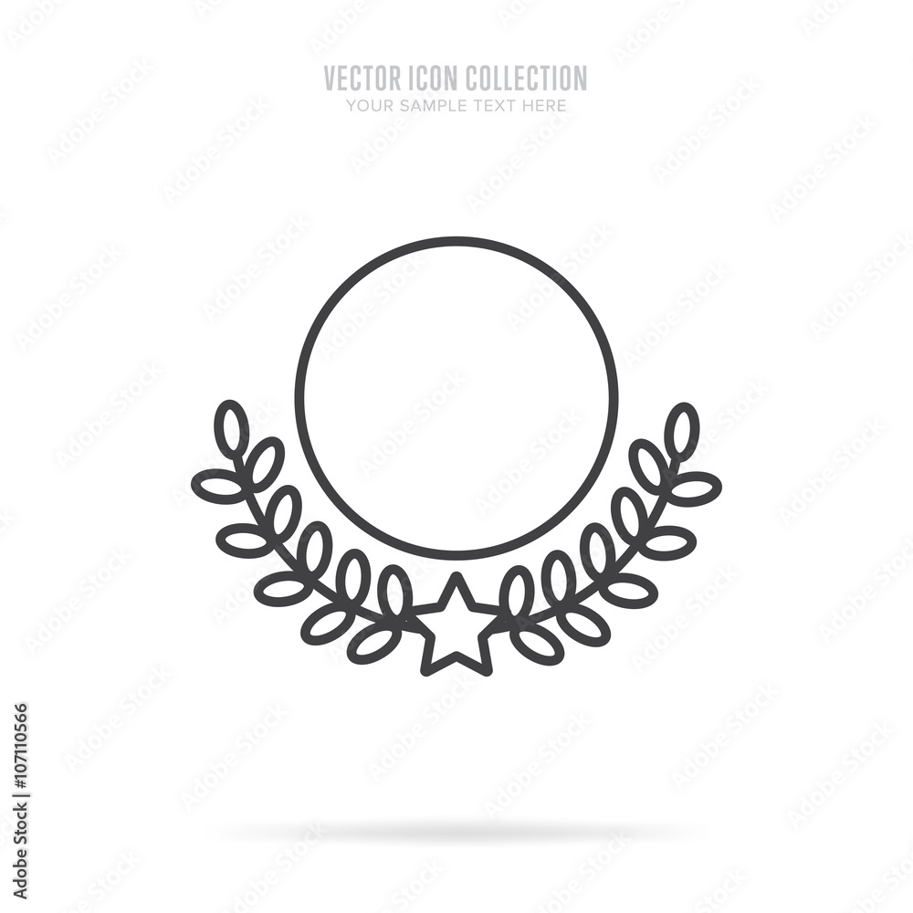 Awar icon vector isolated on white background. Linear style. Awar icon vector isolated on white background. Linear style.