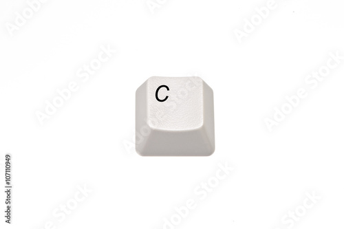 Tilted keyboard key - letter C