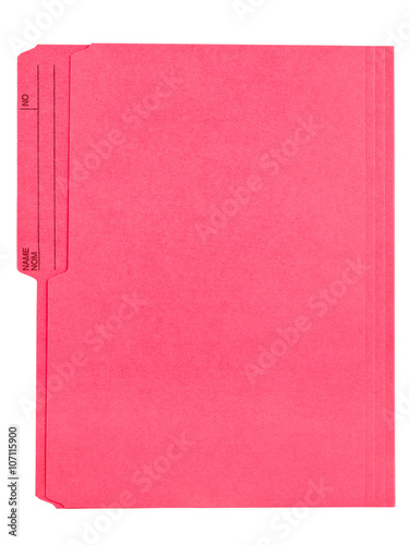 red file folder