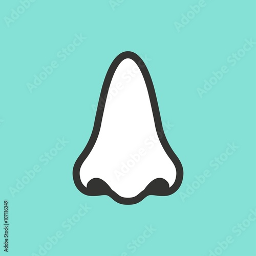 Nose  - vector icon.