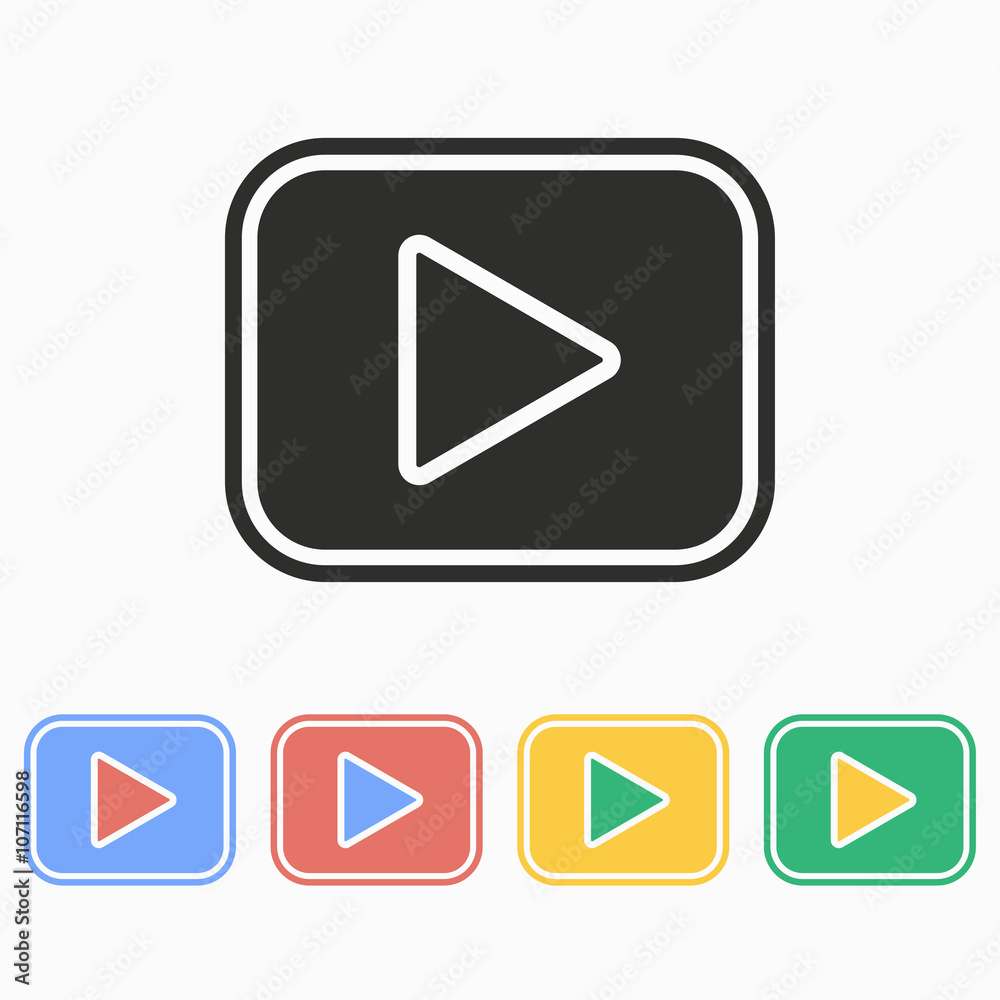 Video - vector icon. Video - vector icon.