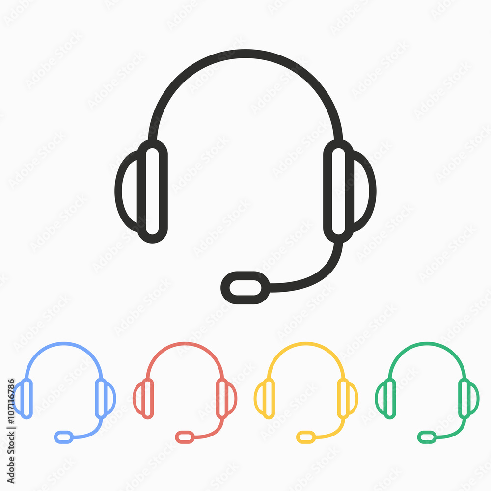 Headphone - vector icon. Headphone - vector icon.