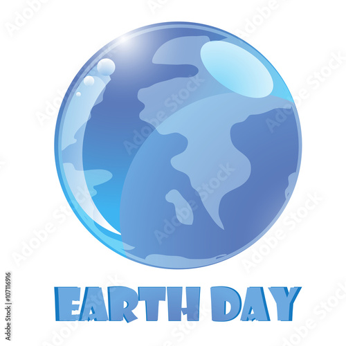 Earth day creative poster card vector image