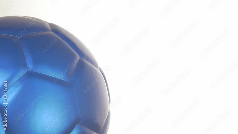 Blue handball ball in front of blue background 4K 2160p UltraHD footage