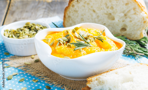 Roasted pumpkin with seeds