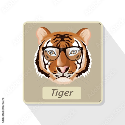 Fototapeta Naklejka Na Ścianę i Meble -  illustration. tiger