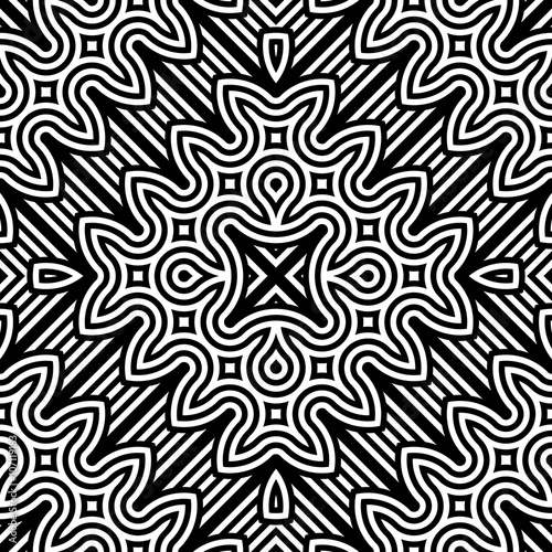 Design seamless monochrome zigzag pattern