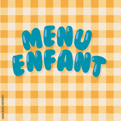 menu enfant