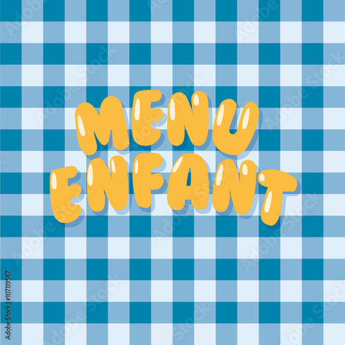 menu enfant