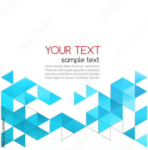 Abstract template background with triangle