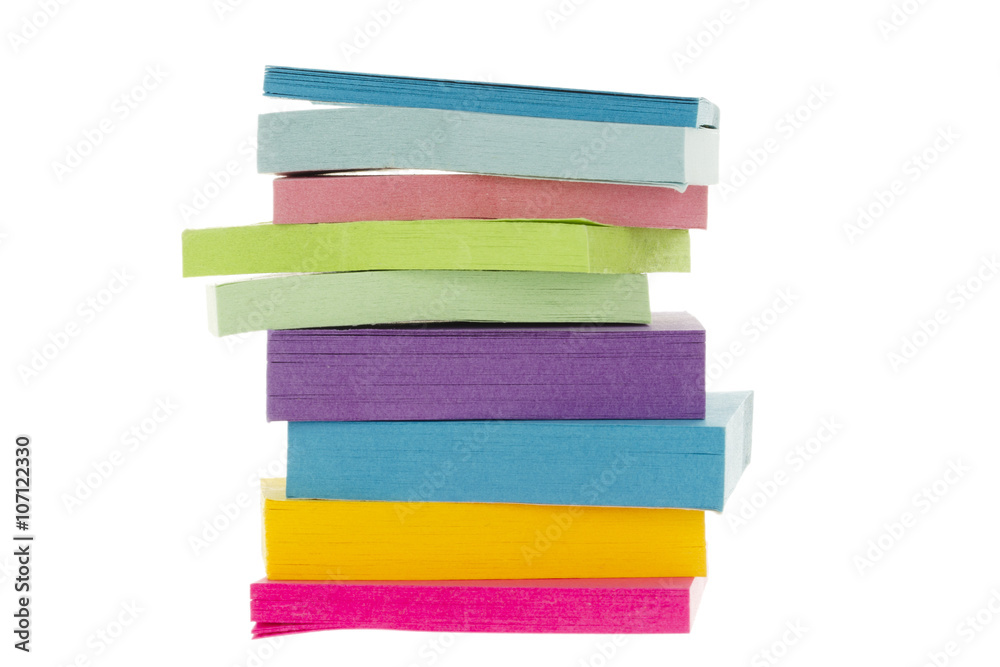 pile of assorted sticky notes