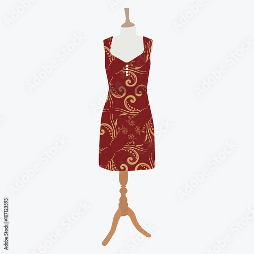 Elegant red dress