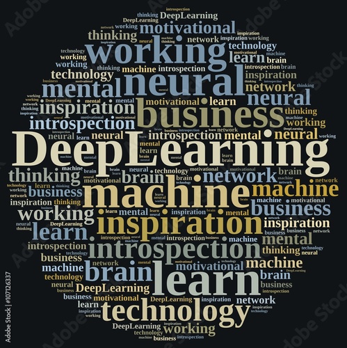 Word cloud on Deep Learning.
