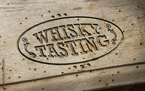 Whisky Tasting - Wood - Oval