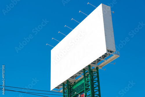 Blank billboard ready for new advertisement