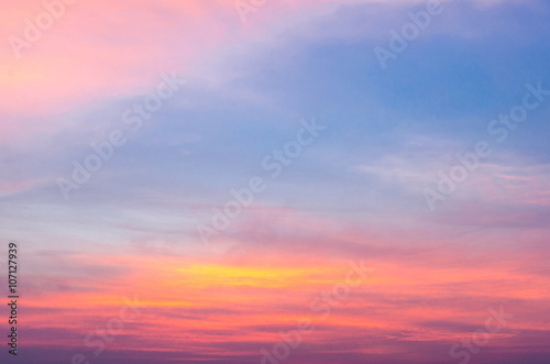 Colorful sky in twilight time © bouybin