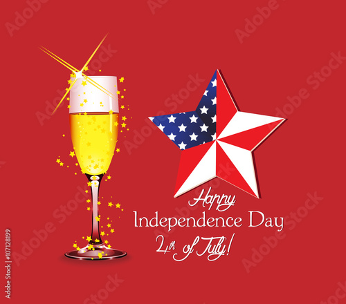 Happy Independence Day background, 4th of July