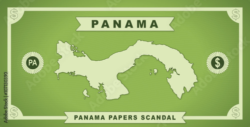 Panama papers scandal 2016 vector graphic