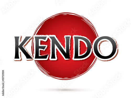 Kendo Font, text graphic vector
