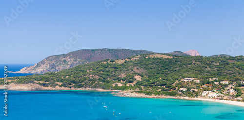 Fototapeta Naklejka Na Ścianę i Meble -  Summer coastal landscape of South Corsica