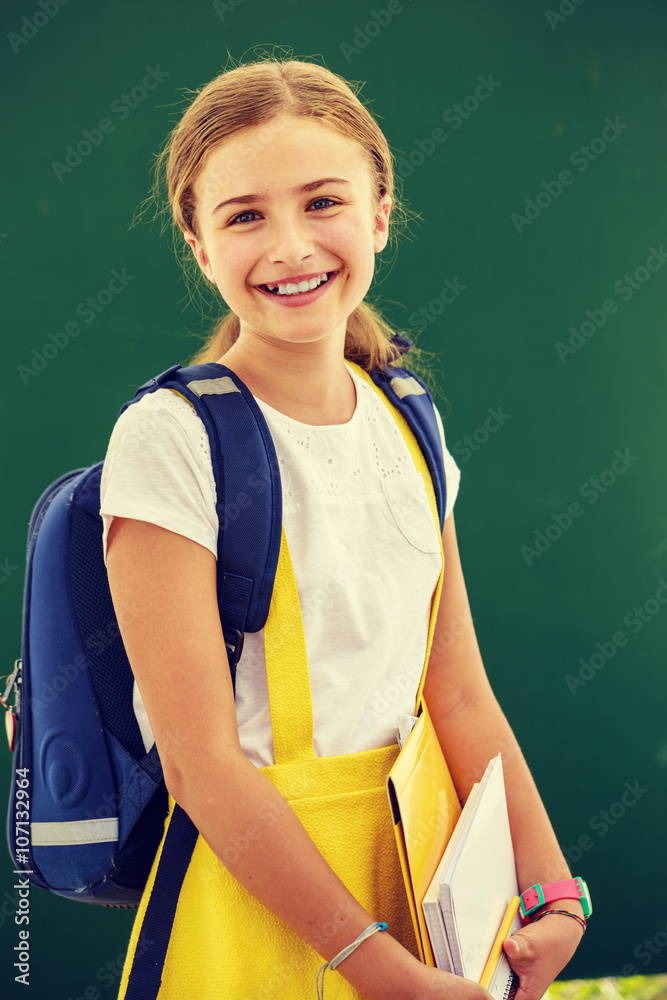 Back to school, education - young and beautiful schoolgirl
