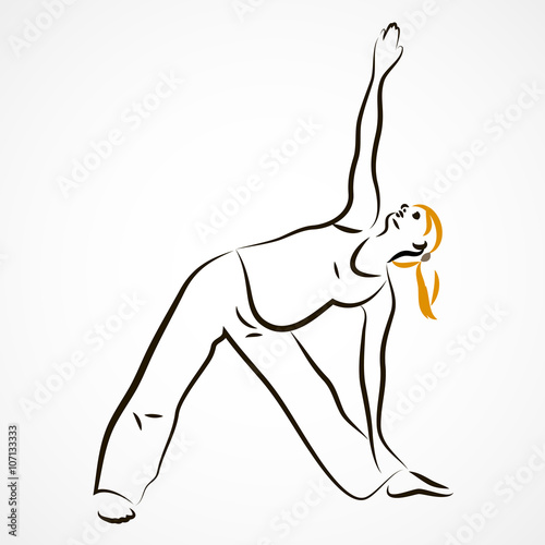 Triangle pose