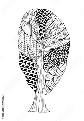 Adult coloring book page design