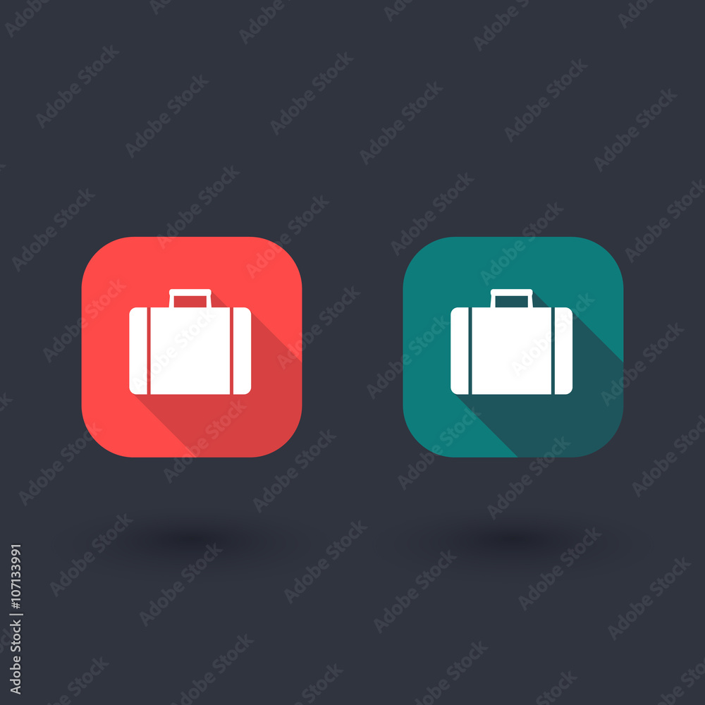 Suitcase icon, case, suitcase vector, business trip, travel, flat rounded square icon, vector illustration Suitcase icon, case, suitcase vector, business trip, travel, flat rounded square icon, vector illustration