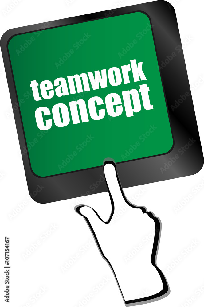 cloud icon with teamwork concept word on computer keyboard key cloud icon with teamwork concept word on computer keyboard key