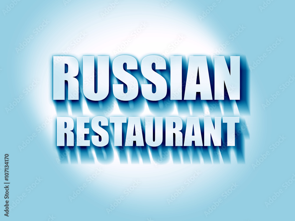 Delicious russian cuisine