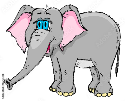 Cute sketchy elephant