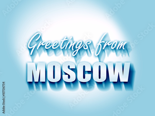 Canvas Print Greetings from moscow
