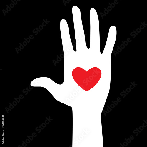 hand with heart