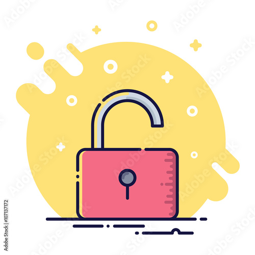 Unlock Flat Icon