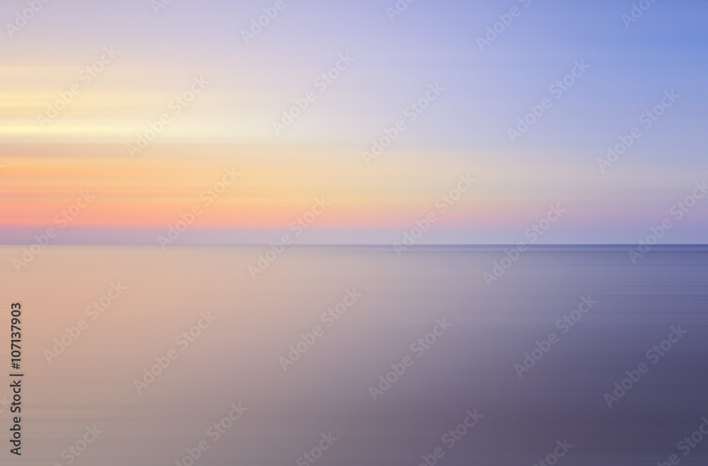 Long Exposure of soft sunset for background.