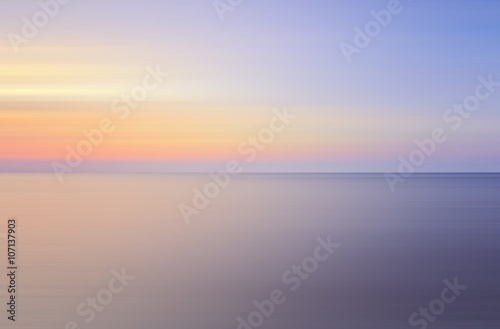 Long Exposure of soft sunset for background.