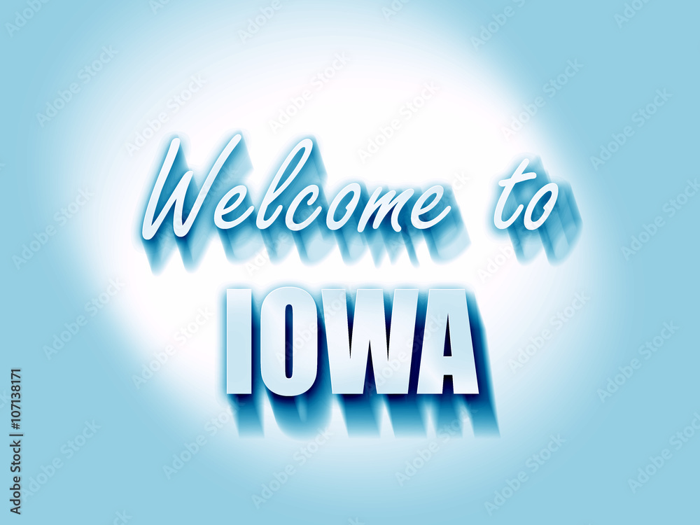 Obraz premium Welcome to iowa