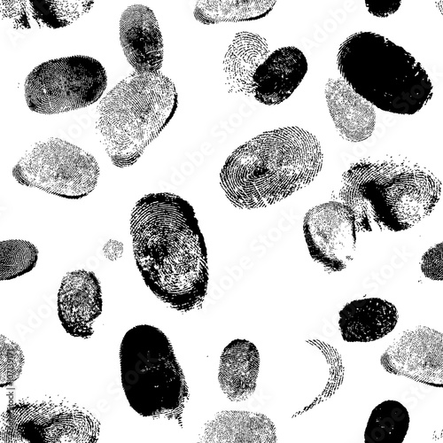 Seamless pattern with finger print. Vector.