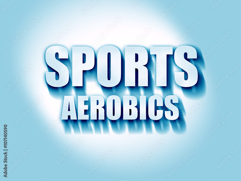 sports aerobics sign background sports aerobics sign background