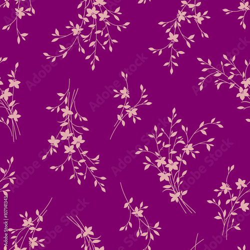 日本風な植物パターン