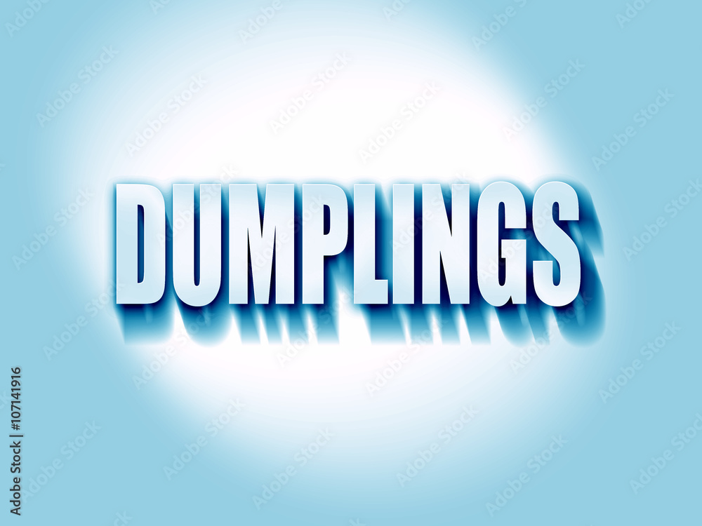 Delicious dumplings sign