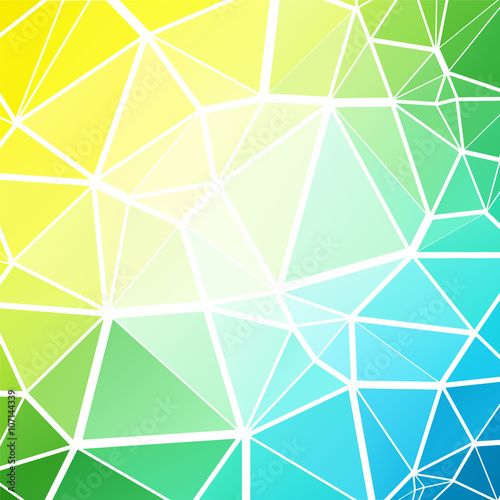 green blue mosaic low poly geometric background