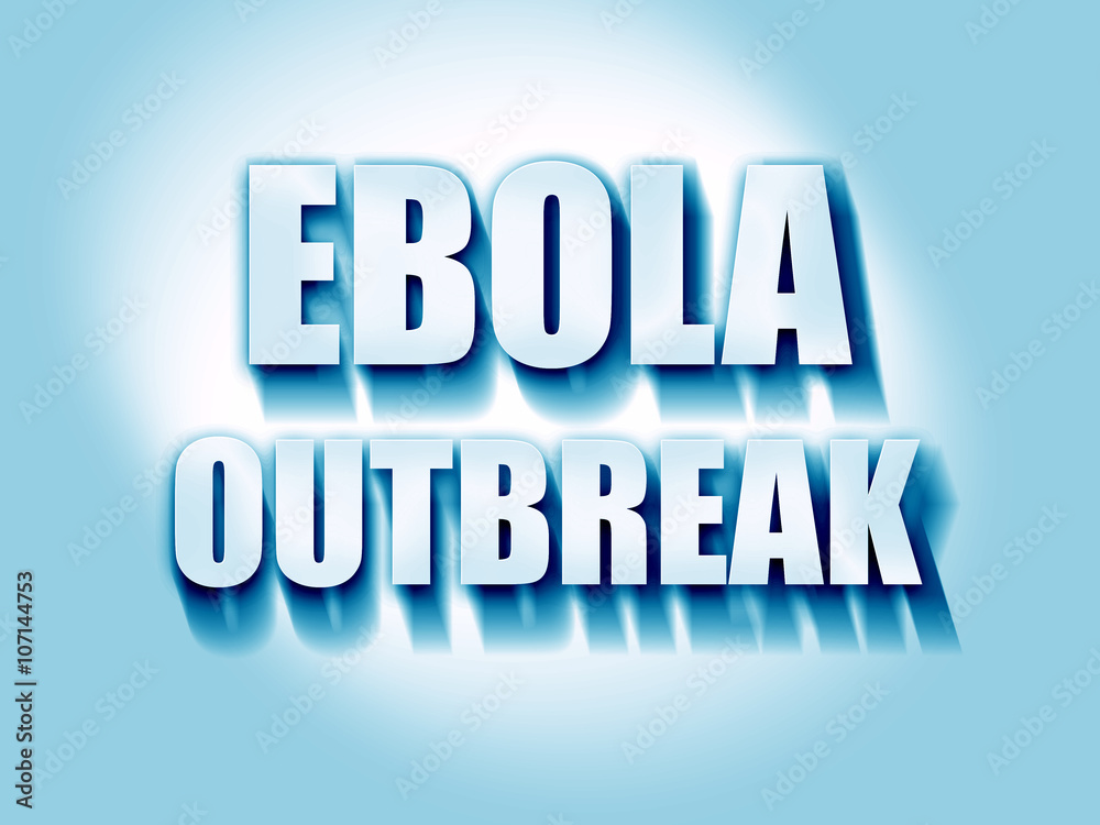 Ebola outbreak concept background