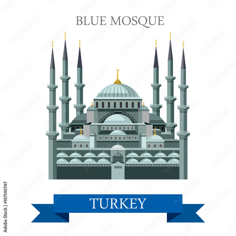 Blue Mosque in Istanbul Turkey attraction travel landmark