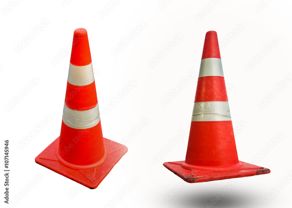 Two funnel isolated on white background. Two funnel isolated on white background.
