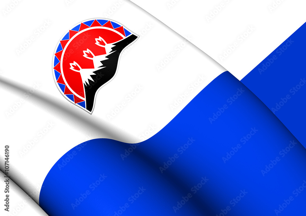 Flag of Kamchatka Krai, Russia. Stock Illustration | Adobe Stock