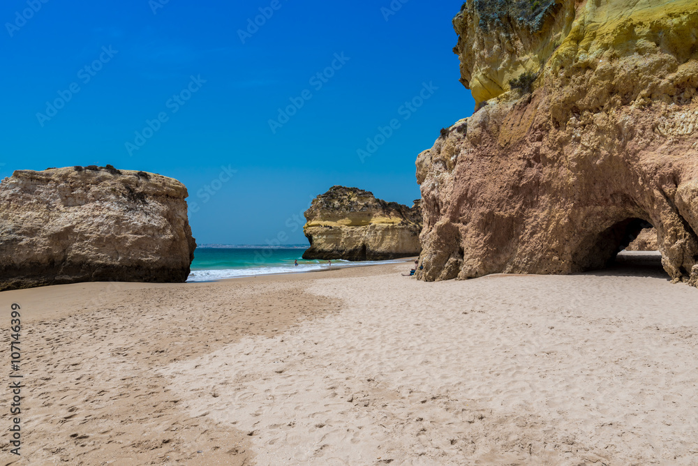 Praia tres irmaos - Beautiful coast of Algarve - Portugal Praia tres irmaos - Beautiful coast of Algarve - Portugal