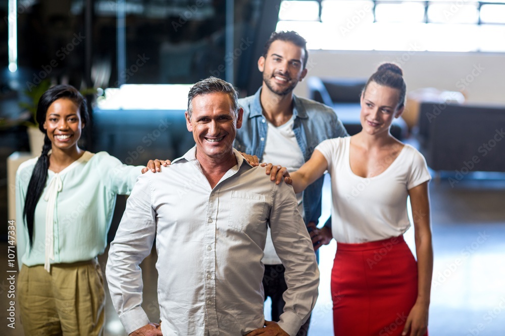 Obraz premium Team of colleagues posing together