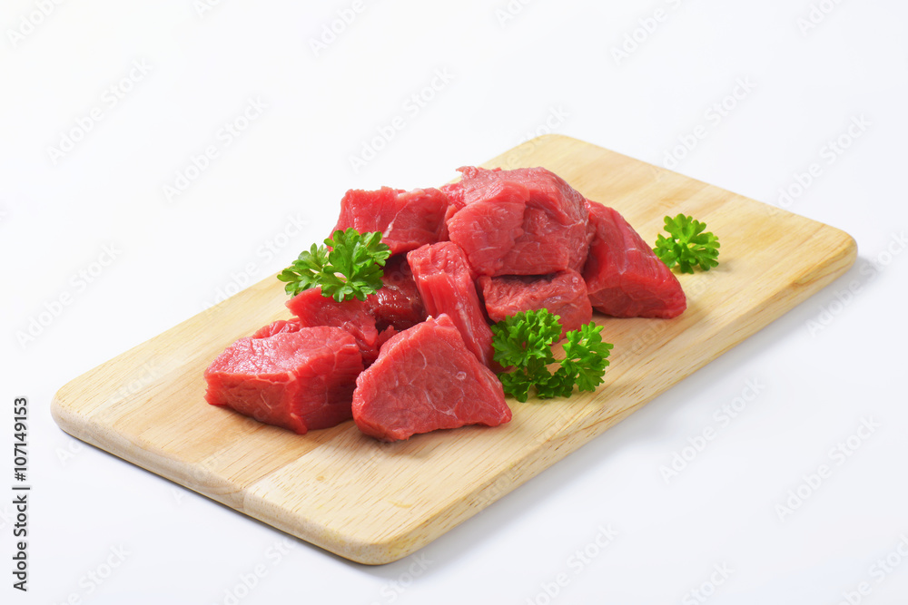 Diced beef