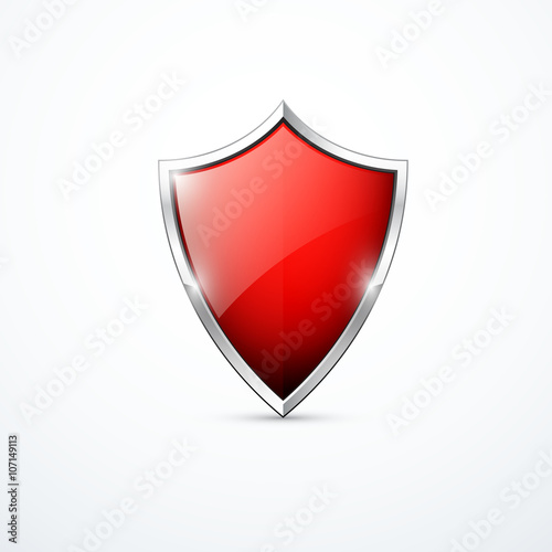 Vector red shield